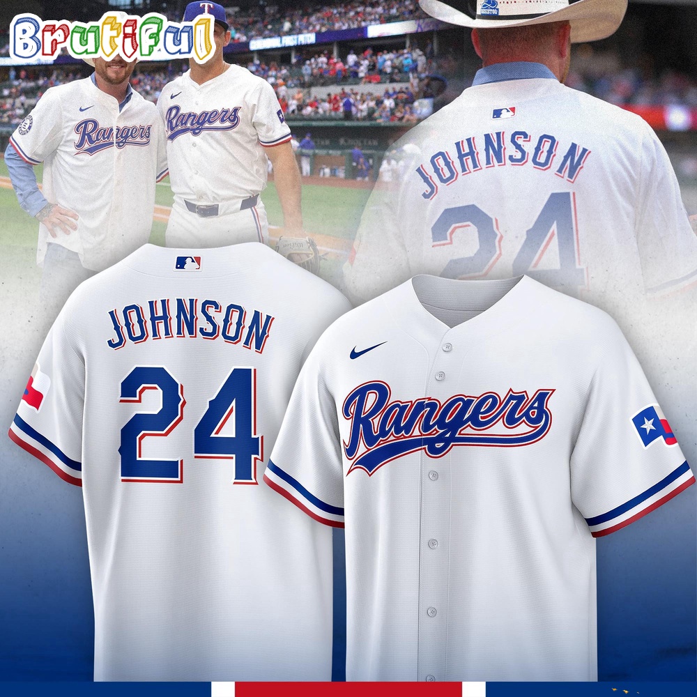 Cody Johnson Texas Rangers BaseBall Jersey 1