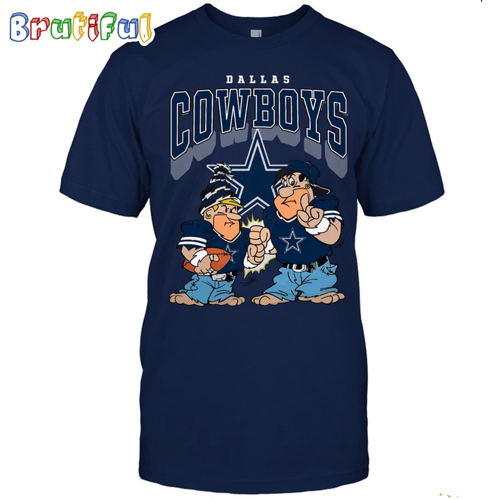 Dallas Cowboys Flintstones Football T Shirt NFL Football Flintstones Shirt