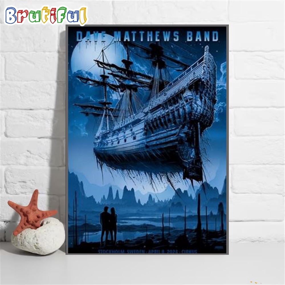 Dave Matthews Band Cirkus Stockholm Sweden April 2024 Poster Canvas