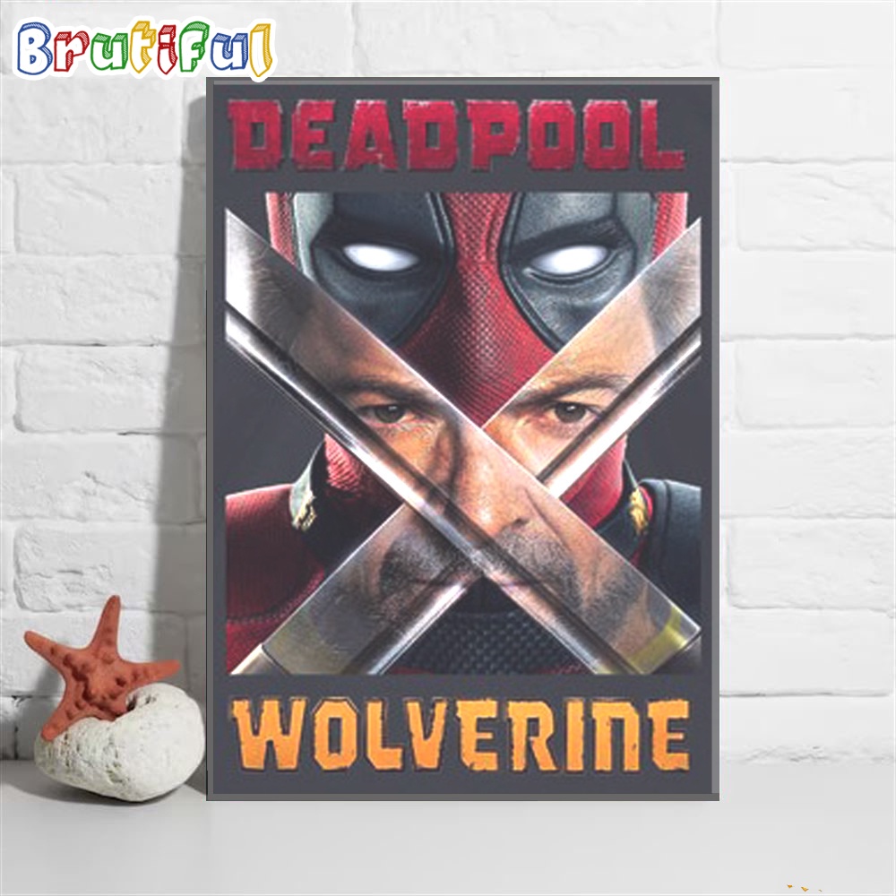Deadpool Movie Poster Deadpool And Wolverine Wall Art Poster Canvas