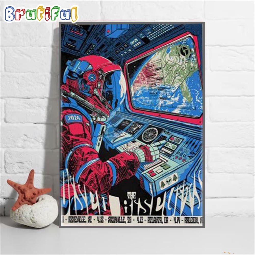 Disco Biscuits April 2024 The Orange Peel Asheville Tour Poster Canvas