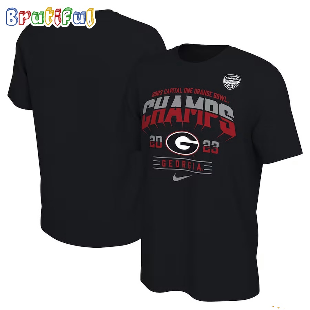 Georgia Bulldogs 2023 Orange Bowl Champions Locker Room T Shirt
