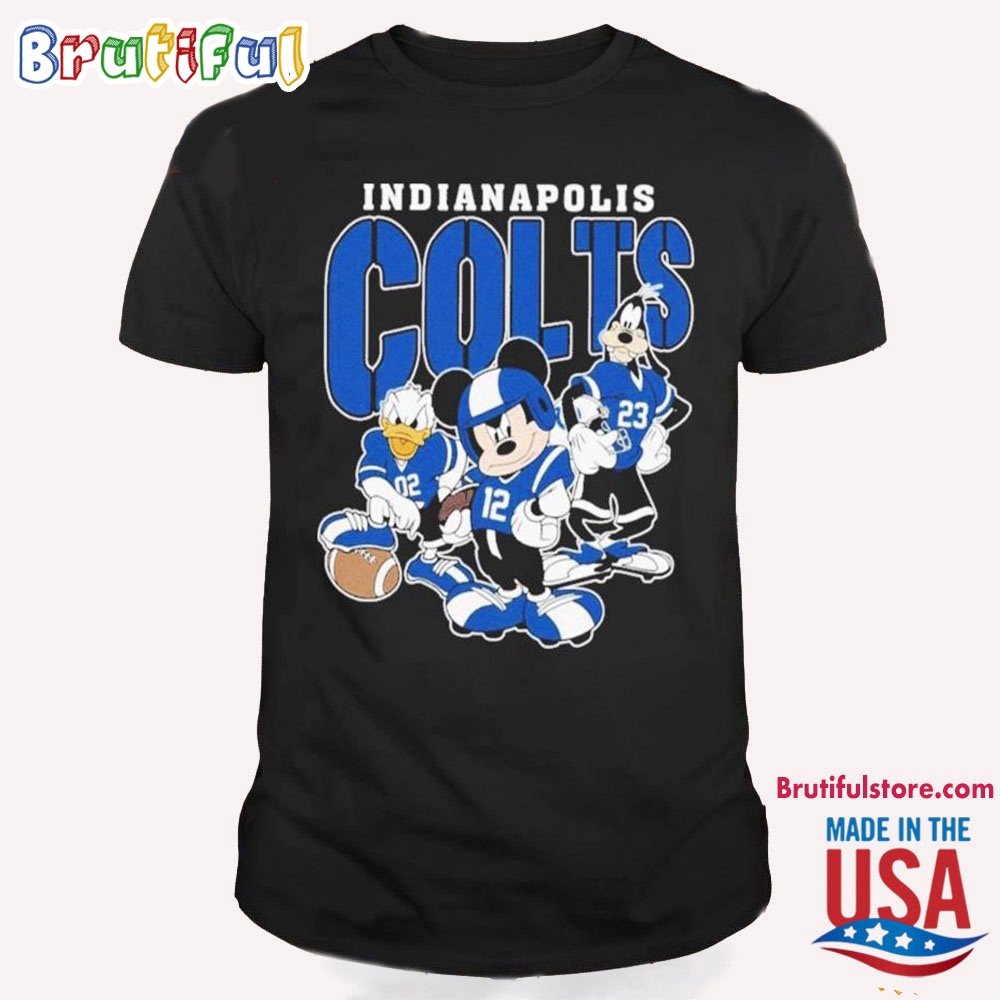Indianapolis Colts Mickey Donald Duck And Goofy T Shirt Indianapolis Colts Football Team 2024 Shirt