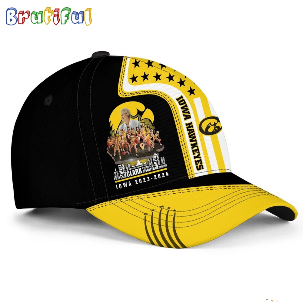Iowa Hawkeyes 2024 NCAA Women's Basketball Champions Baseball Cap1