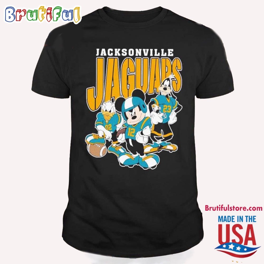 Jacksonville Jaguars Mickey Donald Duck And Goofy T Shirt Jacksonville Jaguars Football Team 2024 Shirt