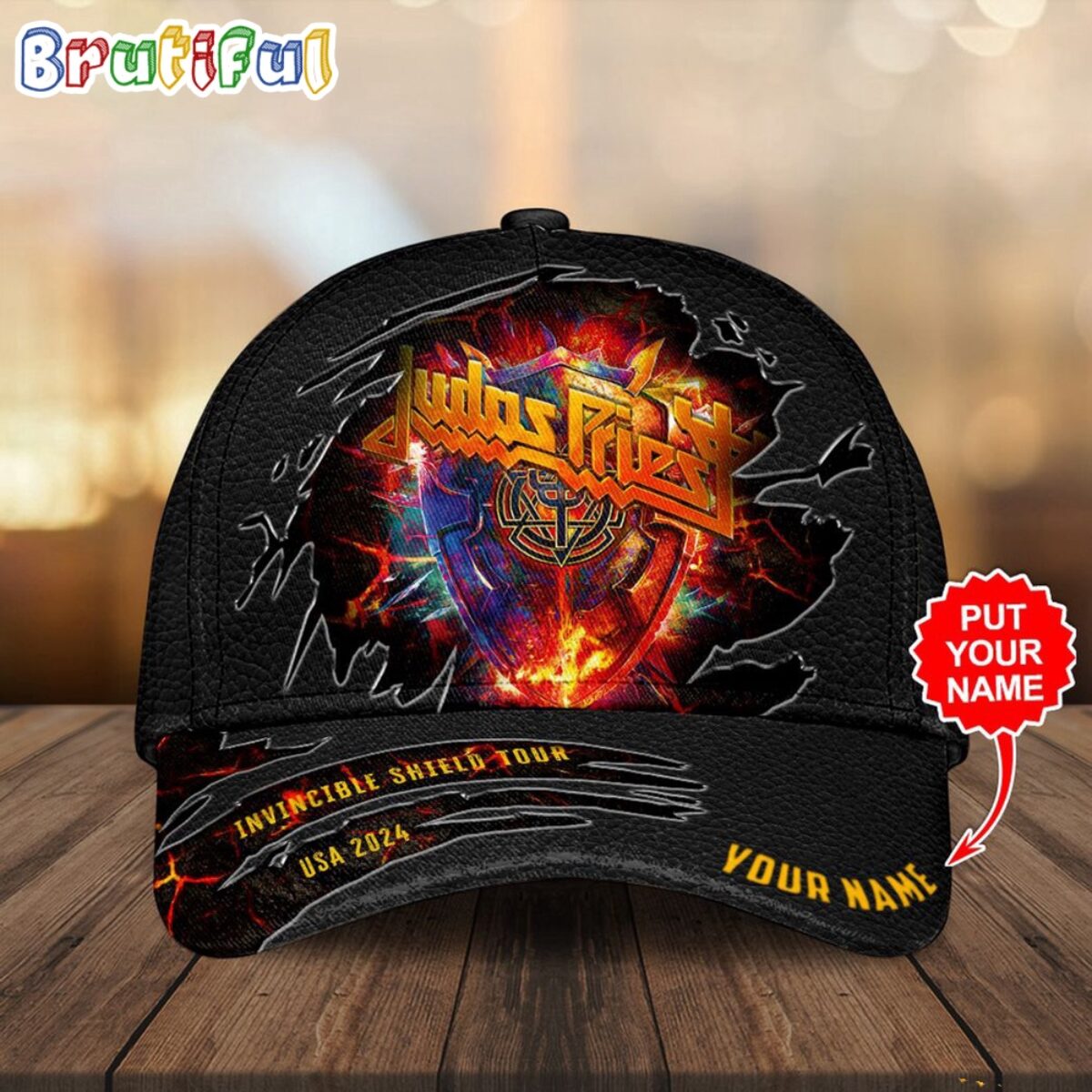 Judas Priest Invincible Shield Tour USA 2024 Baseball Cap