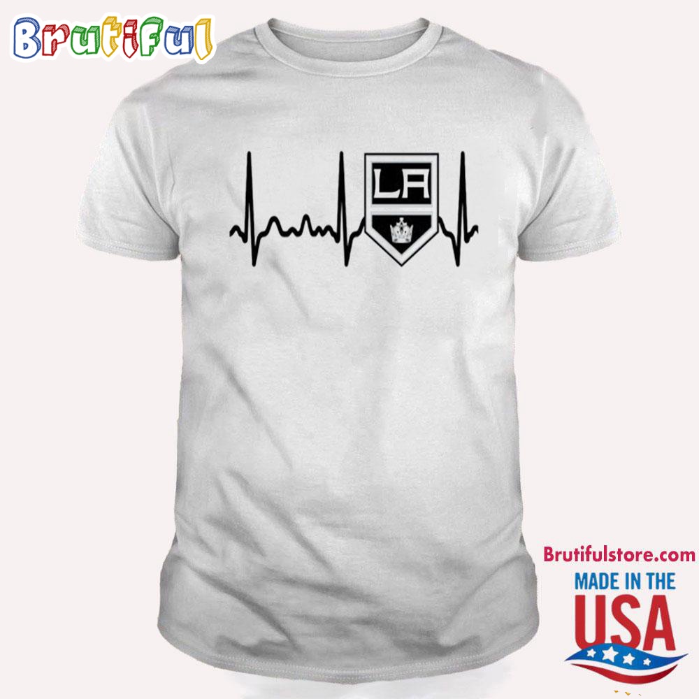 Los Angeles Kings Heartbeat T Shirt Heartbeat Hockey 2024 Shirt