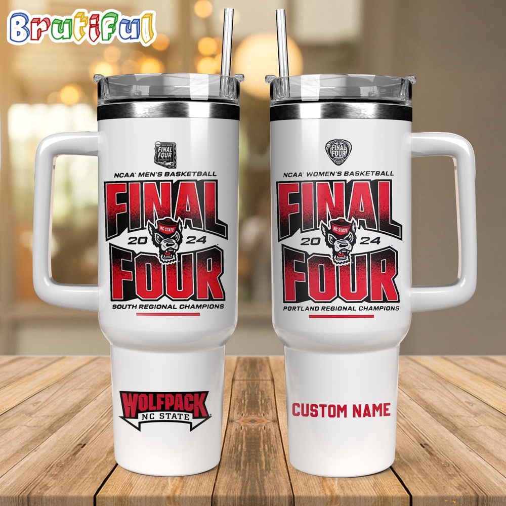 NC State Wolfpack 2024 NCAA Women's Basketball Tournament March Madness Final Four Stanley Tumbler 40oz