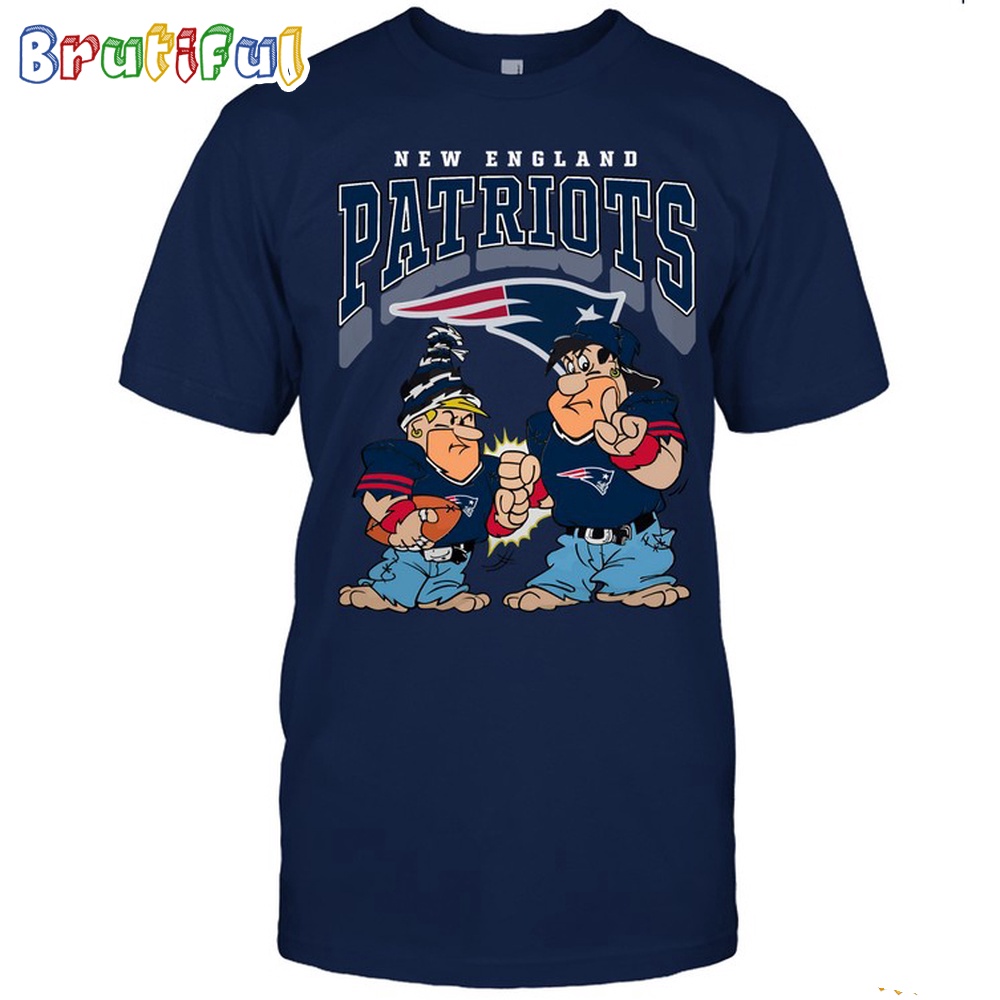 New England Patriots Flintstones Football T Shirt NFL Football Flintstones Shirt
