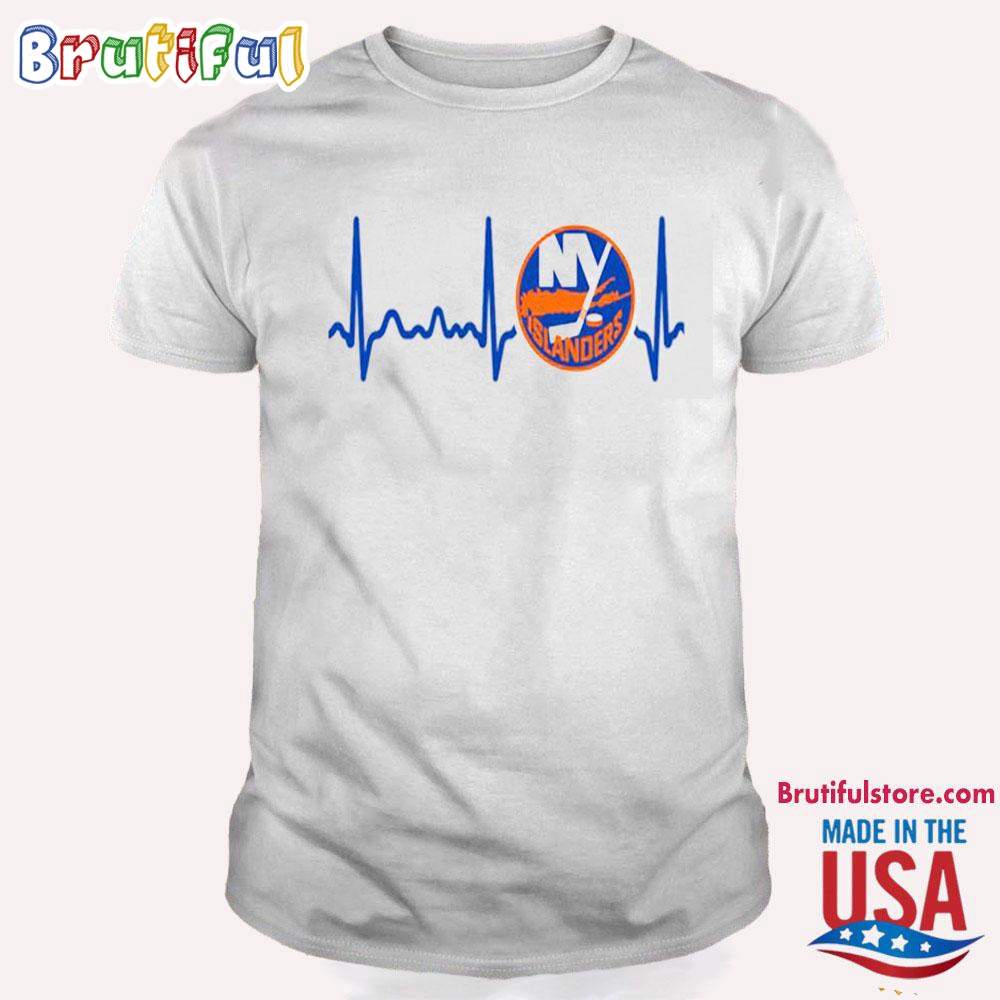 New York Islanders Heartbeat T Shirt Heartbeat Hockey 2024 Shirt