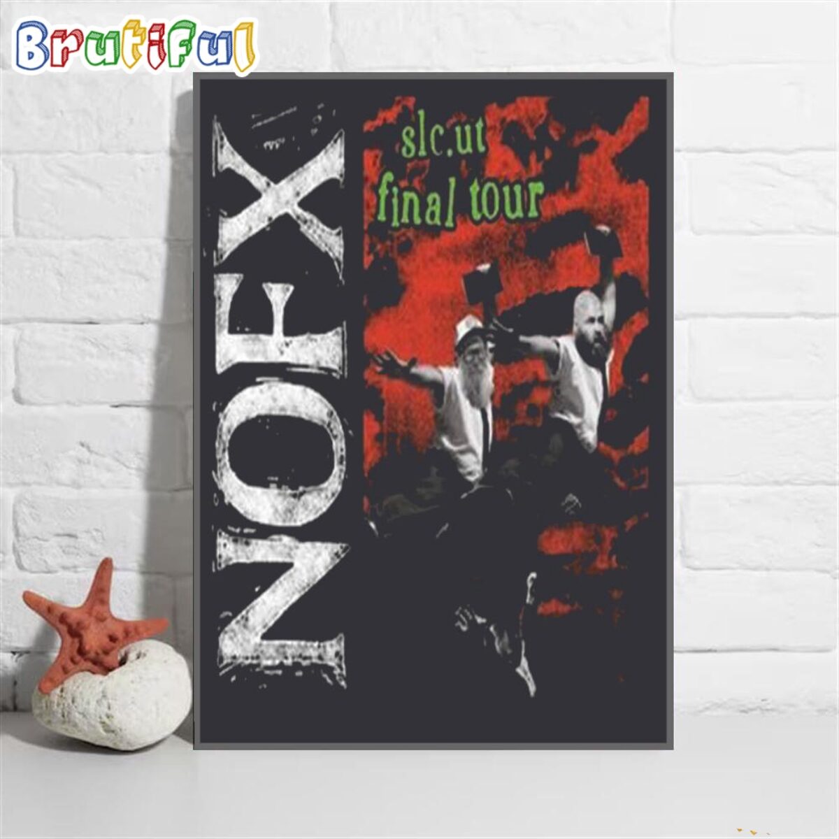 00s デッドストック NOFX 大判ポスター Nofx Salt Lake City Ut Final Tour April 2024 Wall Art Poster Canvas