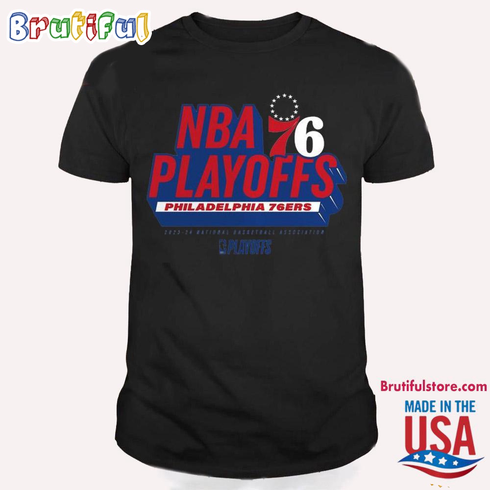 Philadelphia 76ers 2024 NBA Playoffs Defensive Stance T Shirt