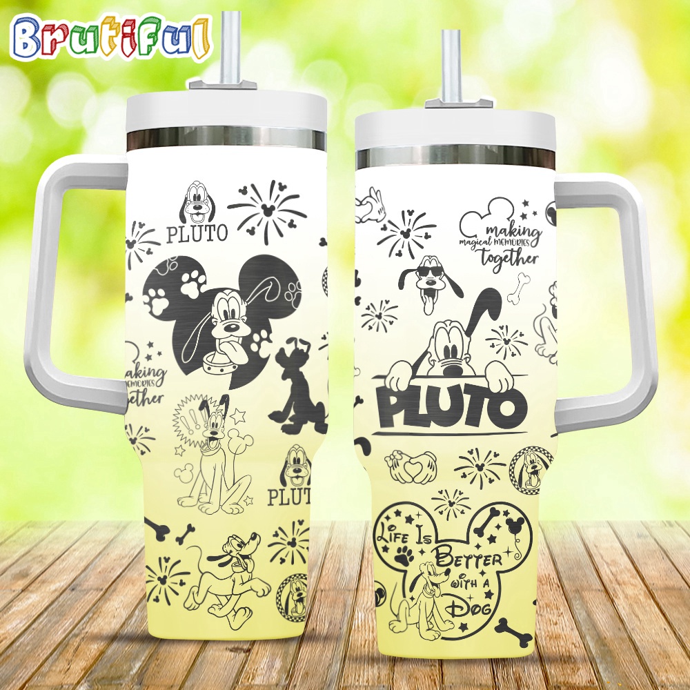 Pluto Dog Life Is Better With A Dog Stanley Tumbler 40oz Disney Stanley Tumbler