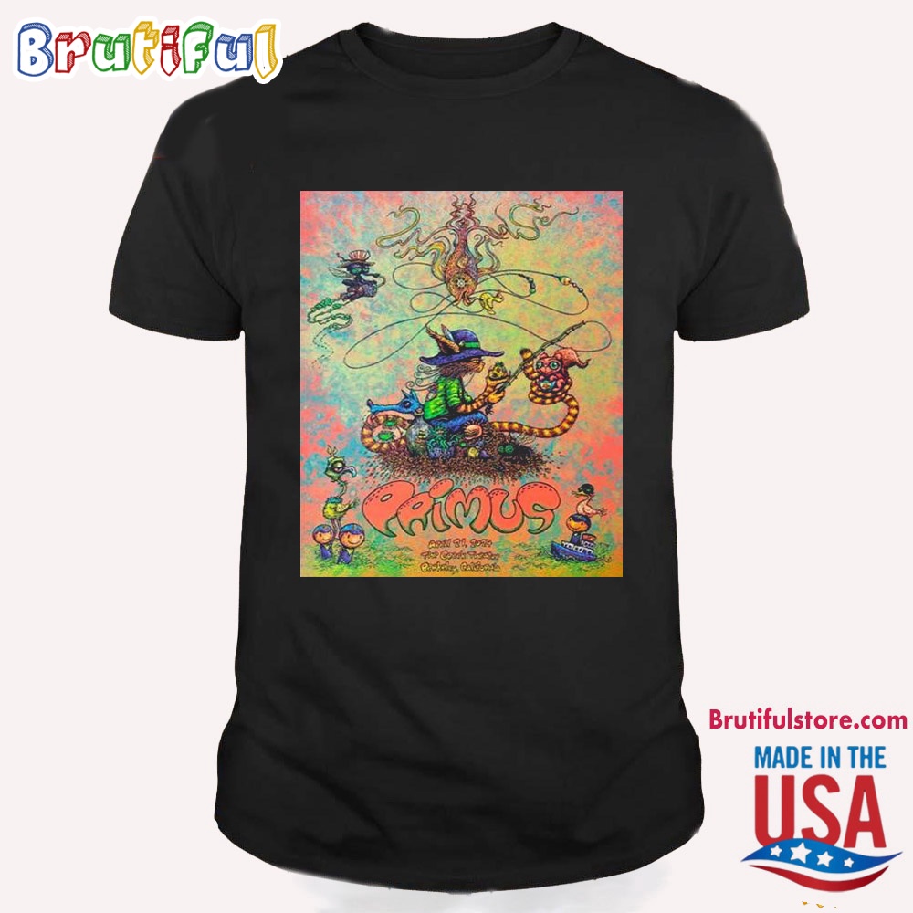 Primus April Tour 2024 Greek Theatre Berkeley Ca T Shirt