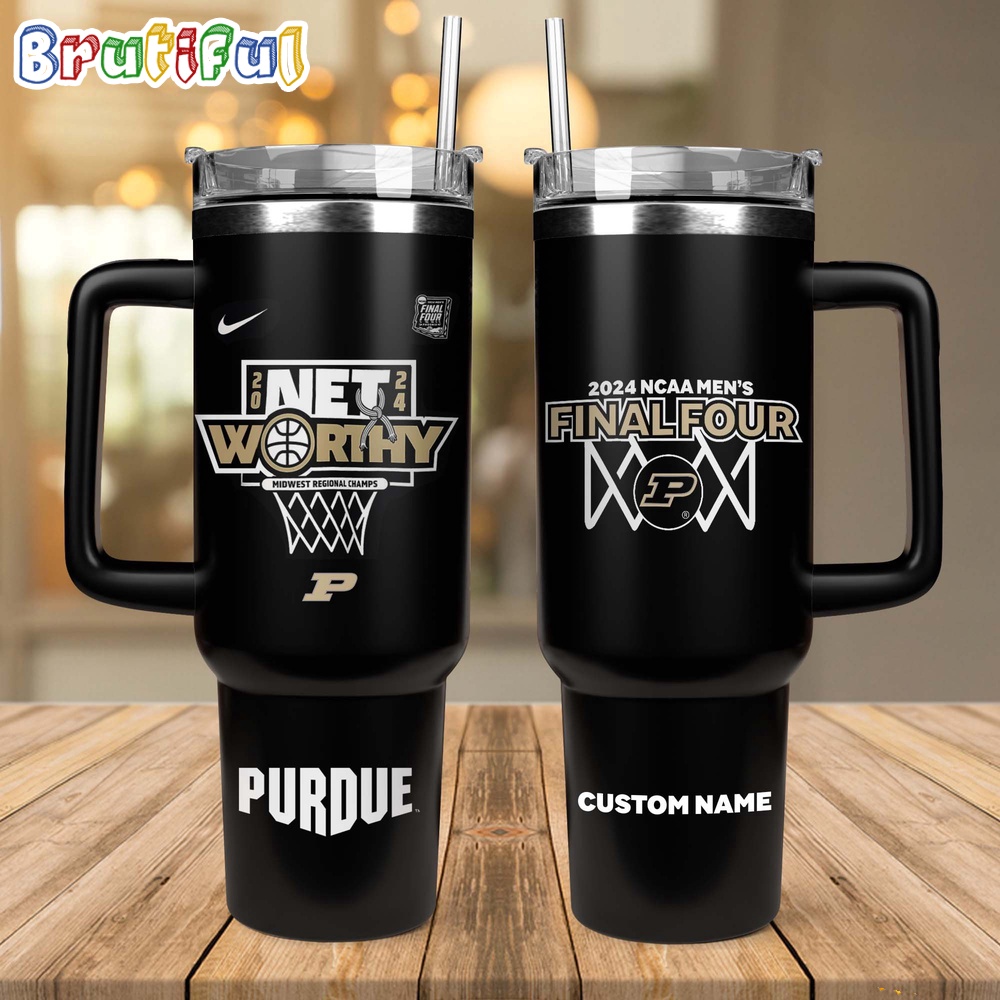 Purdue Boilermakers 2024 NCAA Mens Basketball Tournament March Madness Final Four Stanley Tumbler 40oz