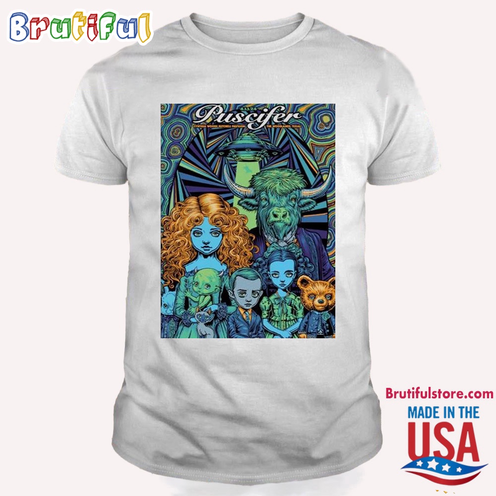 Puscifer April 2024 Cynthia Woods Mitchell Pavilion The Woodlands T Shirt