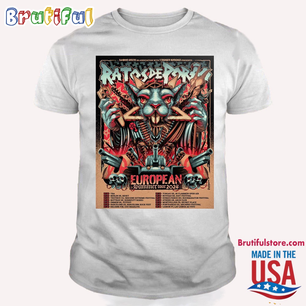 Ratos De Porao European Summer Tour 2024 T Shirt
