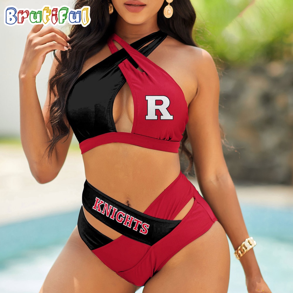 Rutgers Scarlet Knights Women Bikini Set Sporty Bikini Sets