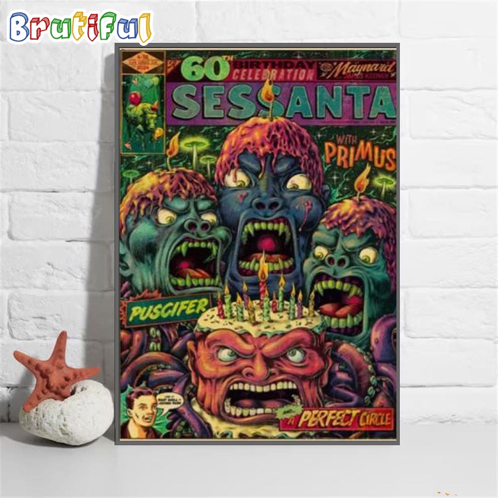 Sessanta April 2024 Tour San Diego Ca Wall Art Poster Canvas