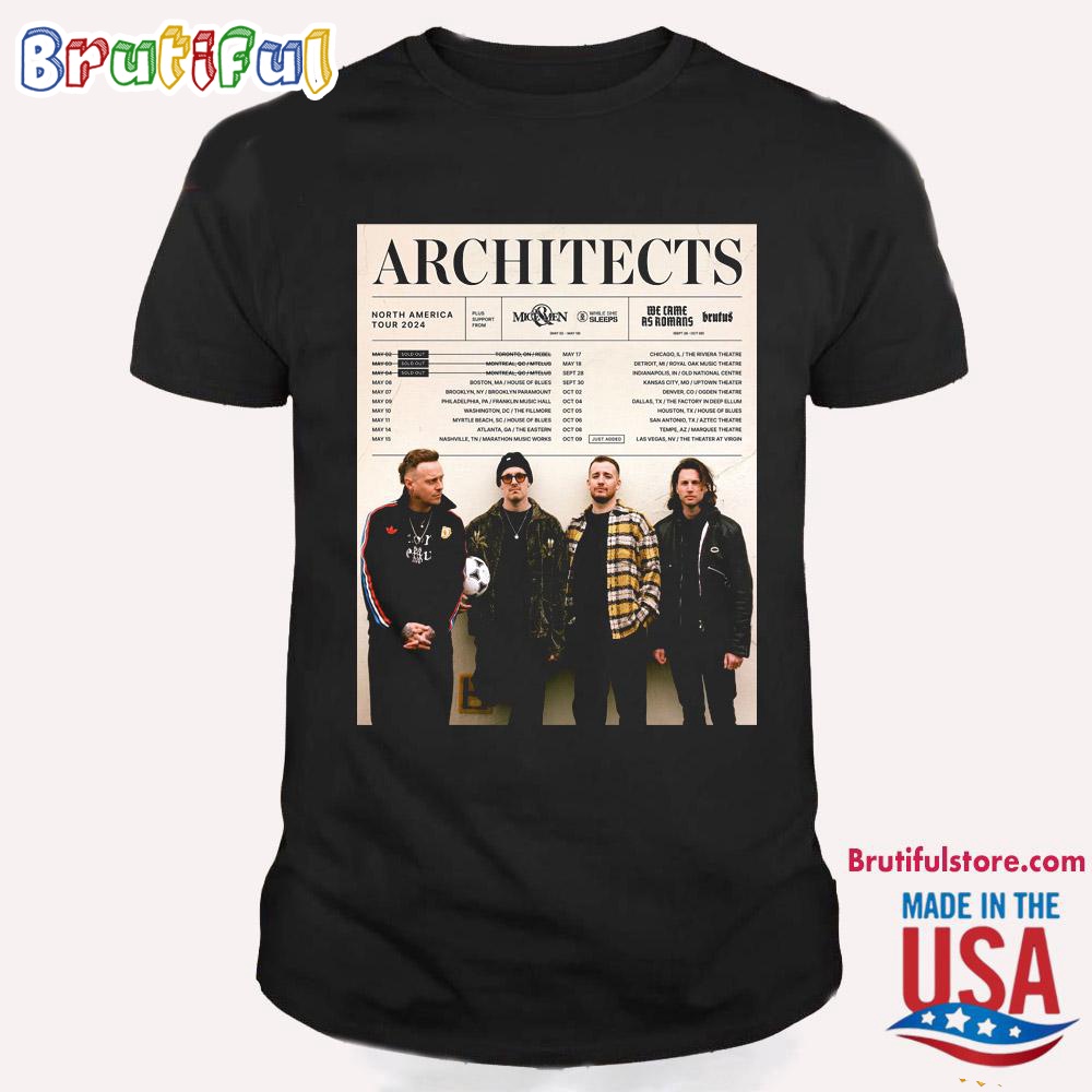 Show In Las Vegas Architects North America Tour 2024 Schedule T Shirt
