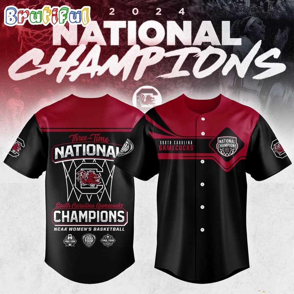 South Carolina Gamecocks 2024 NCAA Womens Basketball National Champions Jersey Shirt