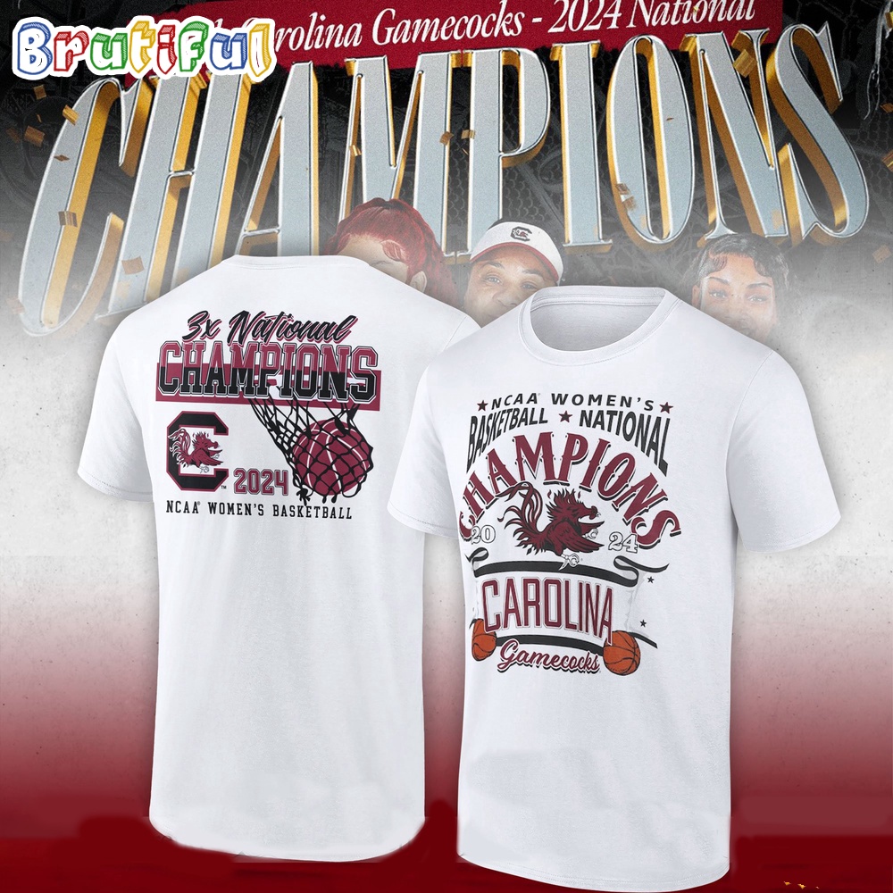 South Carolina Gamecocks 2024 NCAA Womens Basketball National Champions T Shirt