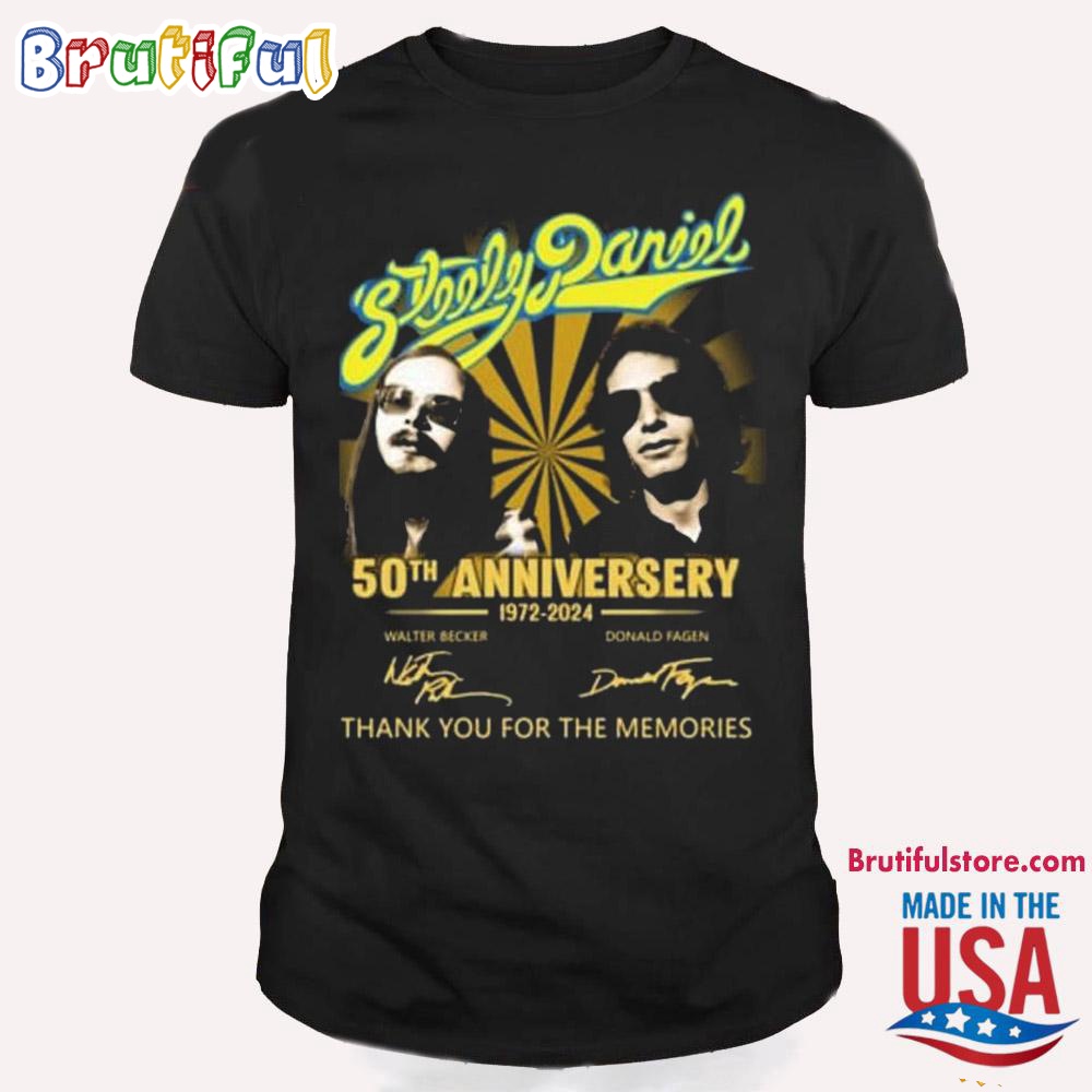 Steely Dan 50th Anniversary 1972 2024 Thank You For The Memories T Shirt