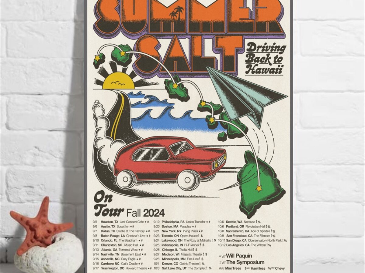 Summer Salt Driving Back To Hawaii On Tour Fall Tour 2024 Wall Art