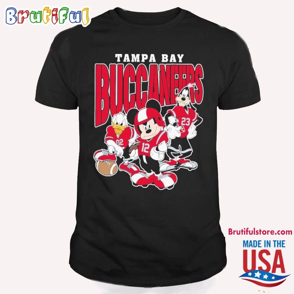 Tampa Bay Buccaneers Mickey Donald Duck And Goofy T Shirt Tampa Bay Buccaneers Football Team 2024 Shirt