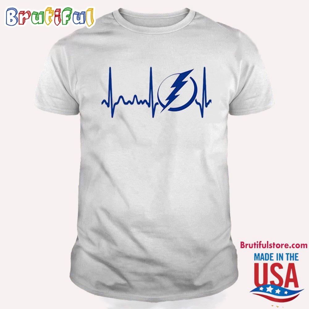 Tampa Bay Lightning Heartbeat T Shirt Heartbeat Hockey 2024 Shirt