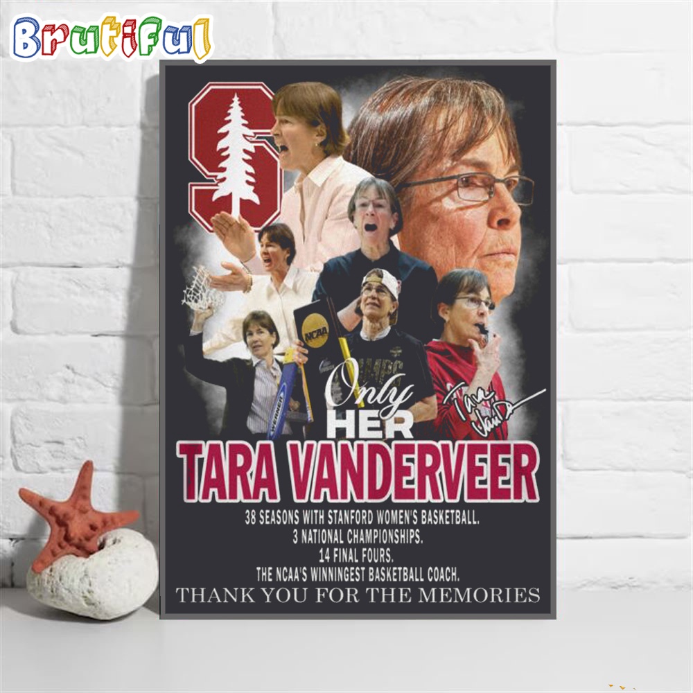 Tara Vanderveer The Ncaa Winningest Basketball Coach Thank You For The Memories Poster Canvas