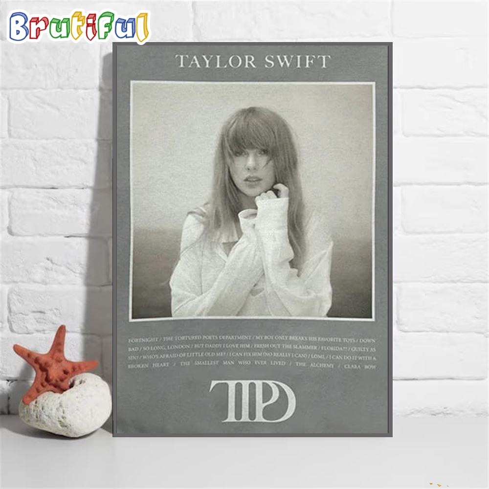 Taylor Swift 2024 The Tortured Poets Department Wall Art Poster Canvas