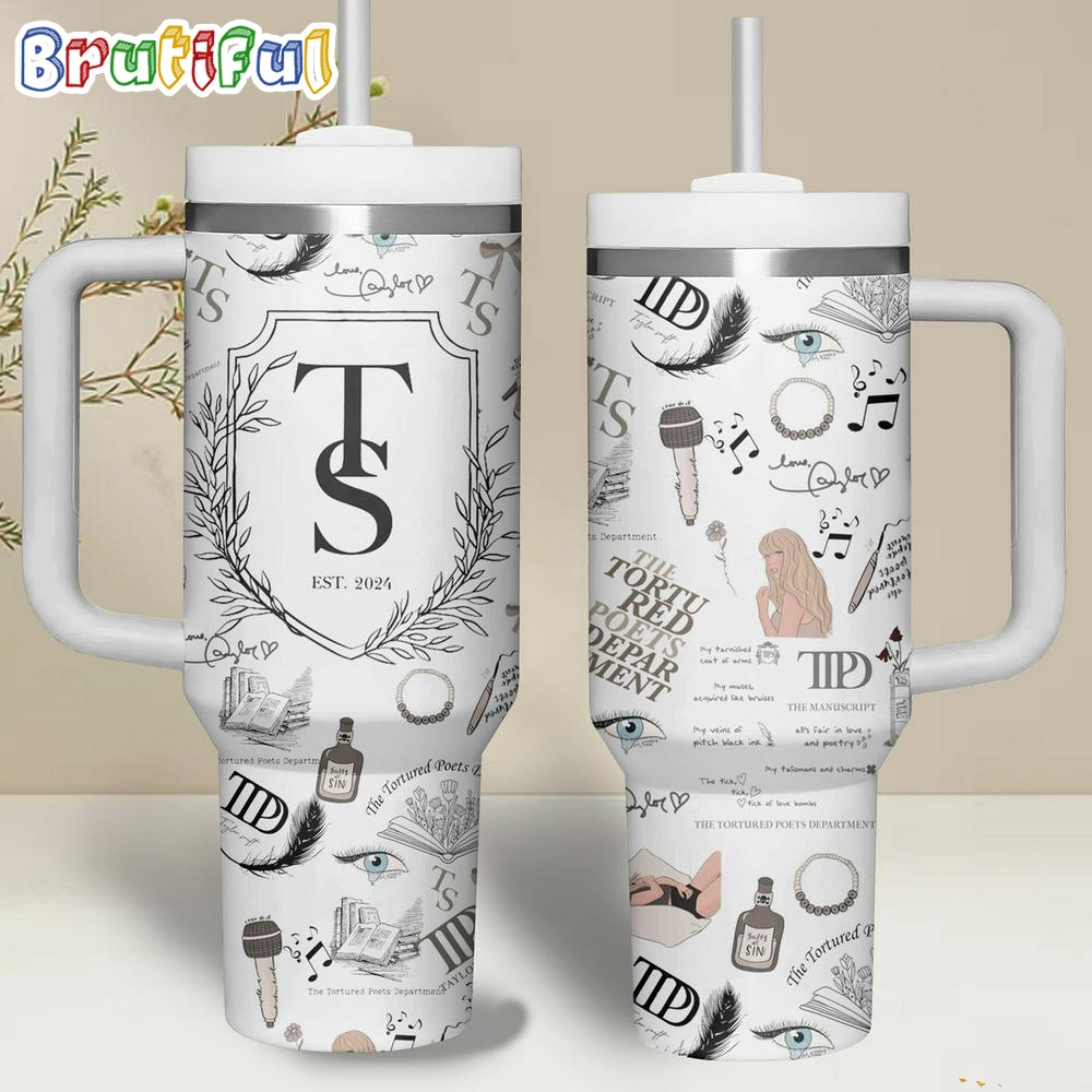Taylor Swift The Tortured Poets Department Stanley Tumbler 40oz