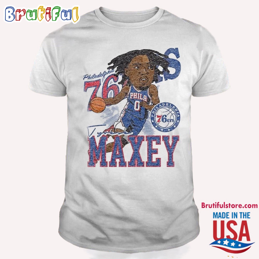 Tyrese Maxey Philadelphia 76ers Caricature Chibi T Shirt