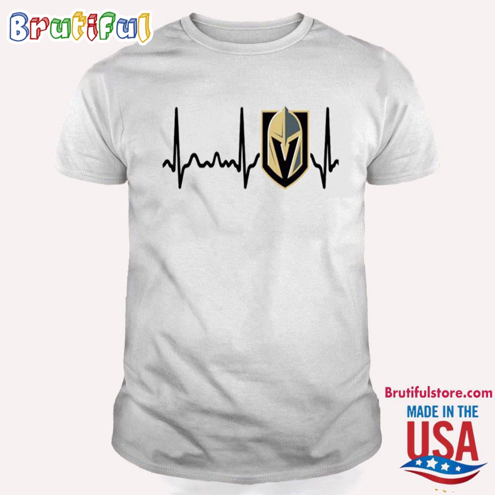 Vegas Golden Knights Heartbeat T Shirt Heartbeat Hockey 2024 Shirt