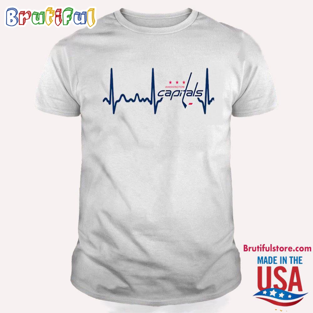 Washington Capitals Heartbeat T Shirt Heartbeat Hockey 2024 Shirt