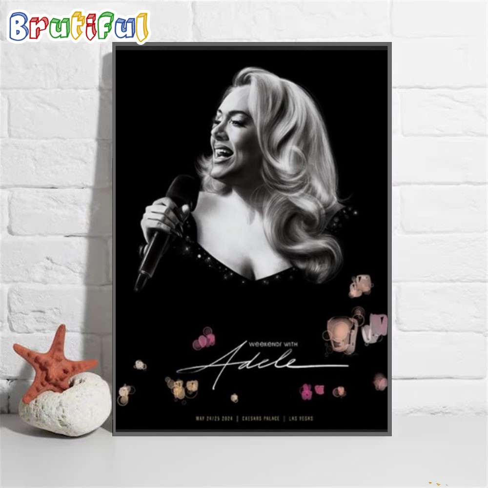 Adele Caesars Palace Las Vegas NV May 2024 Wall Art Poster Canvas