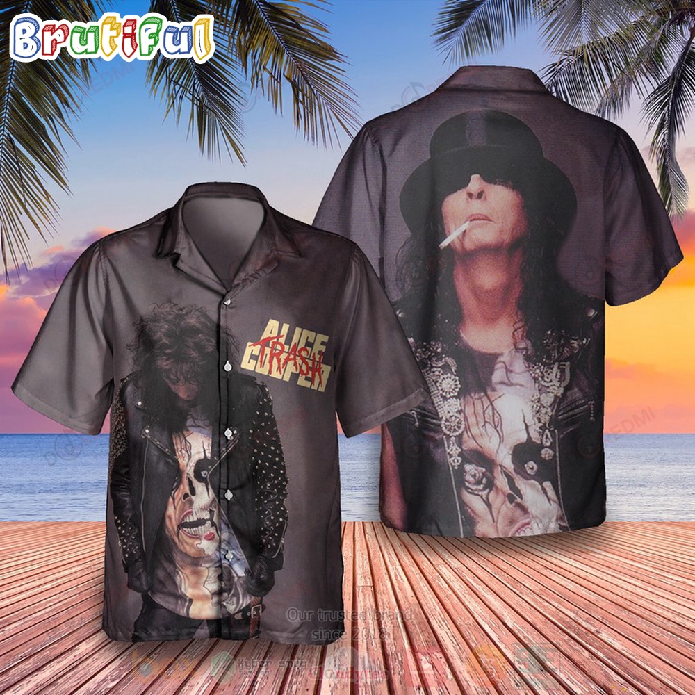 Alice Cooper Trash Album Summer Hawaiian Shirt