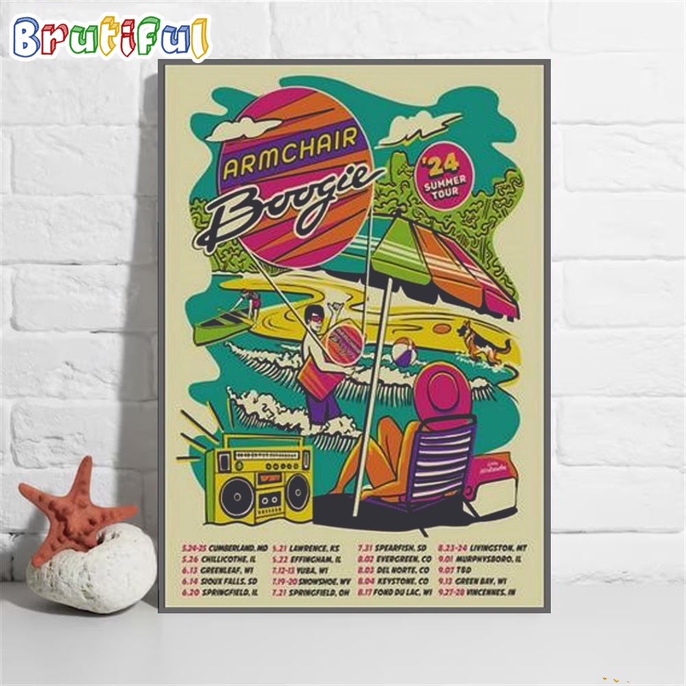 Armchair Boogie Summer 2024 Tour Wall Art Poster Canvas
