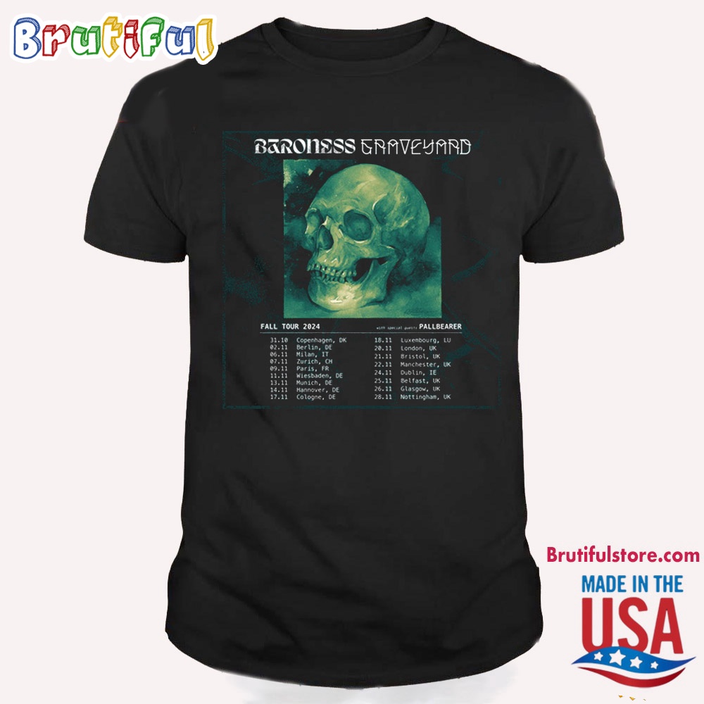 Baroness And Graveyard Announce Fall 2024 European Uk Co Headlining Tour T Shirt