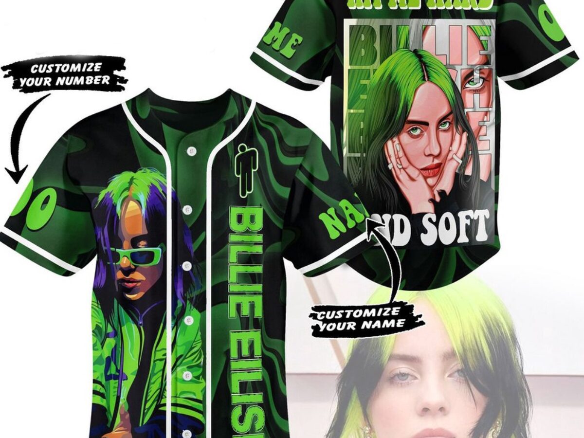 トップス Billie Eilish BE Custom Jersey Game Tee Billie Eilish BE Photo Jersey | Eilish Basketball Jersey