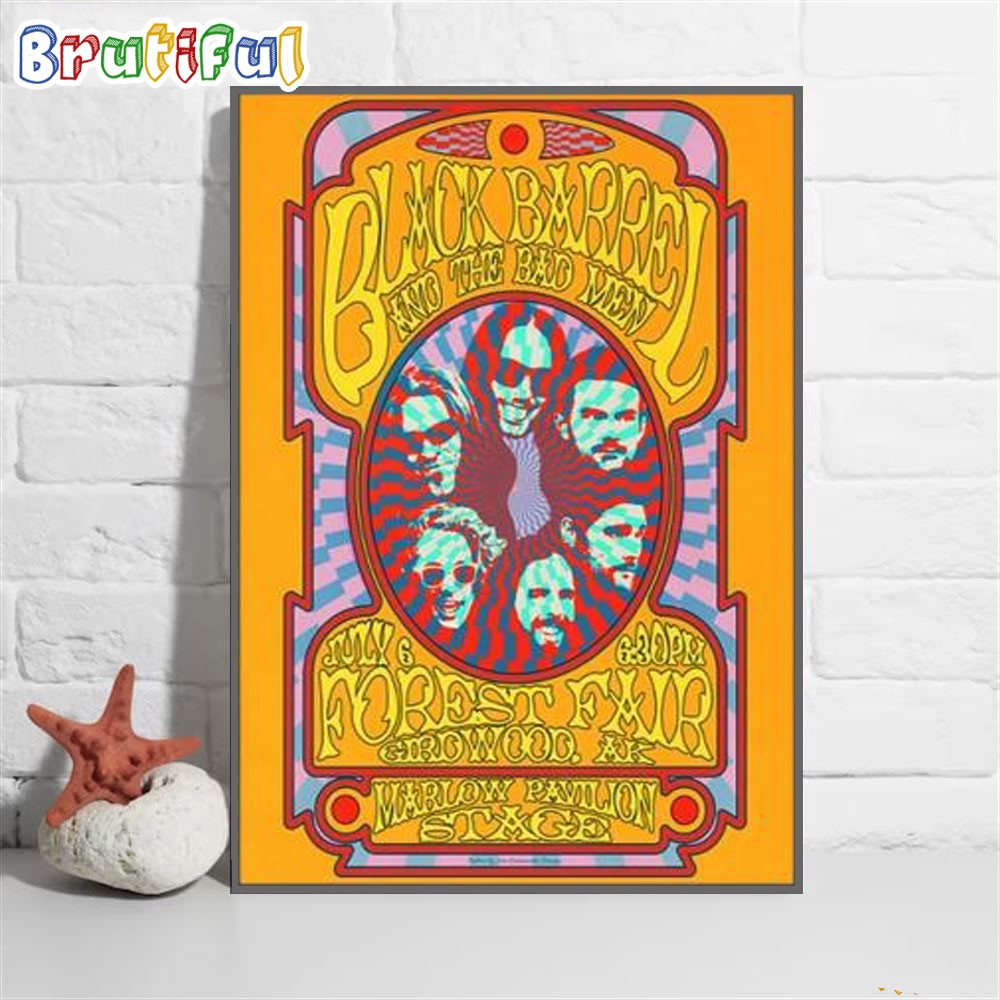 Black Barrel And The Bad Men Forest Fair Girdwood Ak July 2024 Poster Canvas Art