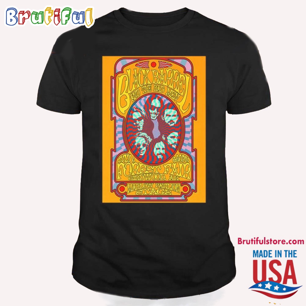 Black Barrel And The Bad Men Forest Fair Girdwood Ak July 2024 T Shirt