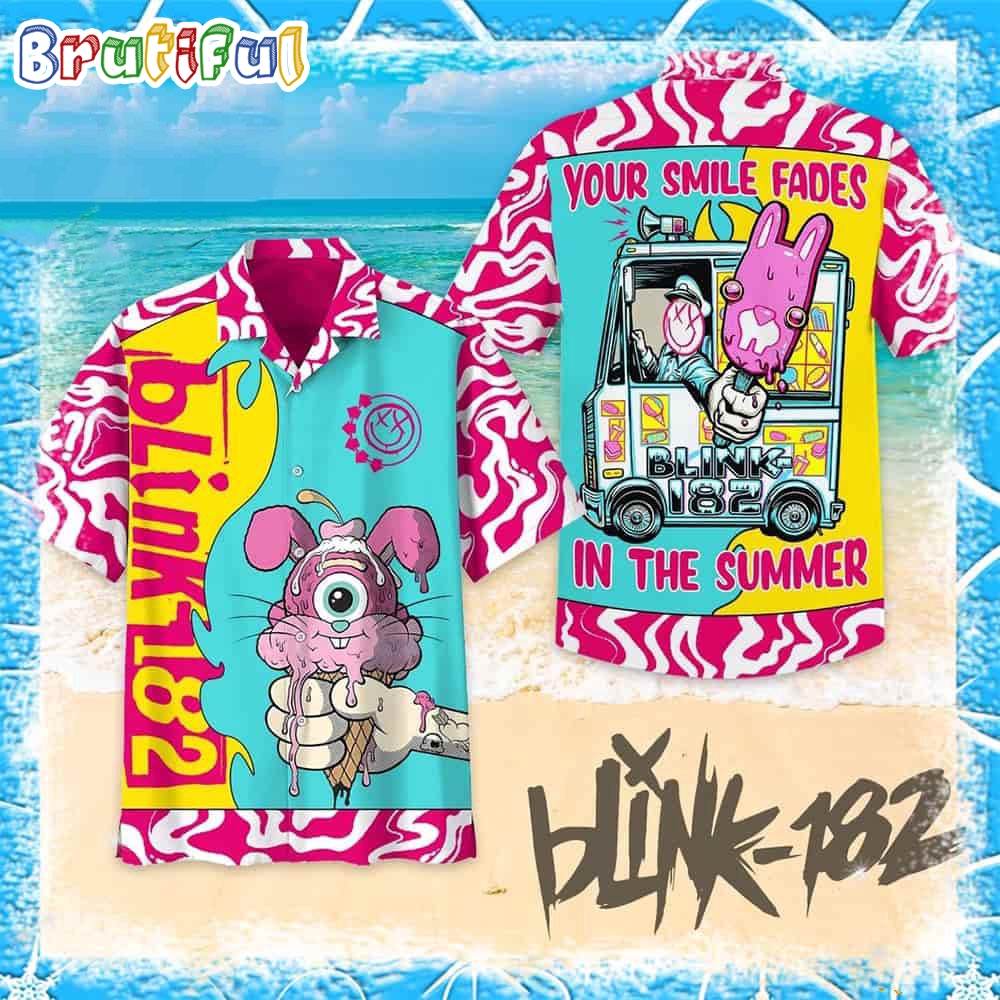 Blink 182 Your Smile Fades In The Summer Hawaiian Shirt