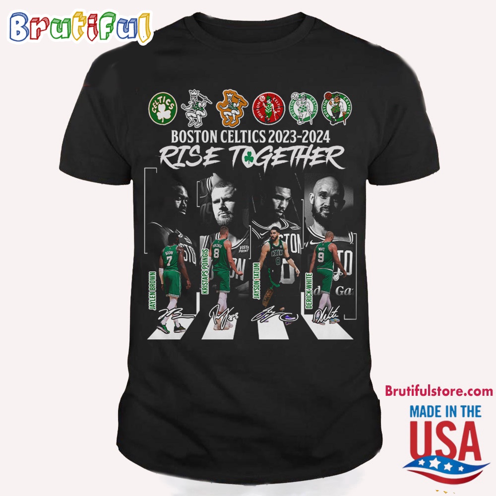 Boston Celtics 2023 2024 Rise Together Signature T Shirt
