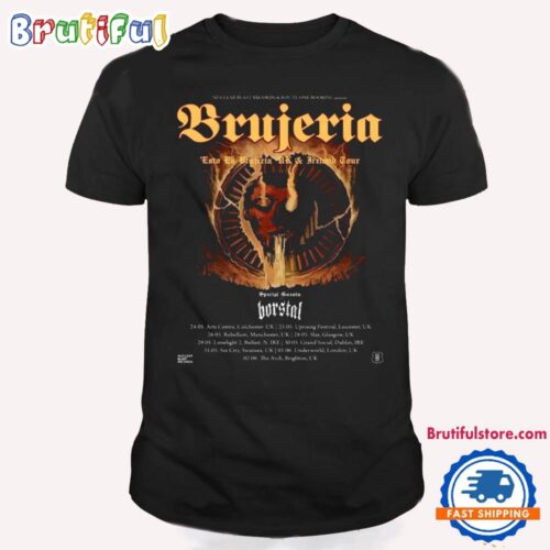 T-shirt Cadeau Noël 2008 Tour Brujeria Coton Réimprimé - Unisexe Toutes Tailles - Personnalisable