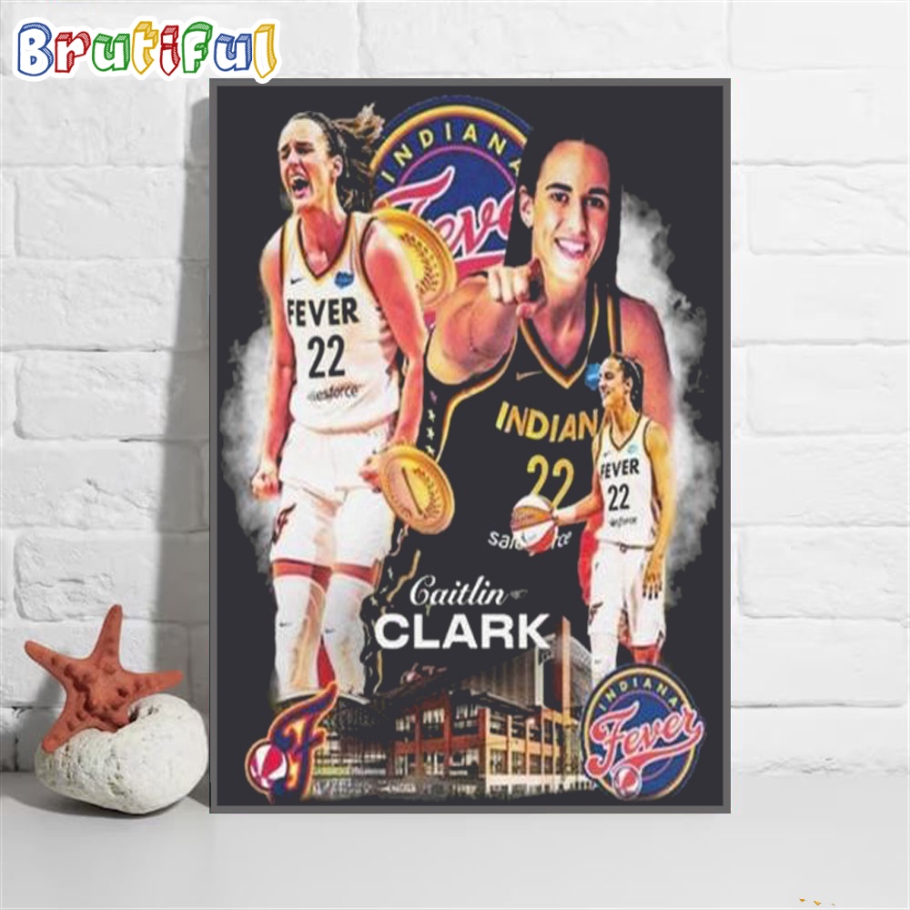 Caitlin Clark Indiana Fever New Star Signing Wall Art Poster Canvas