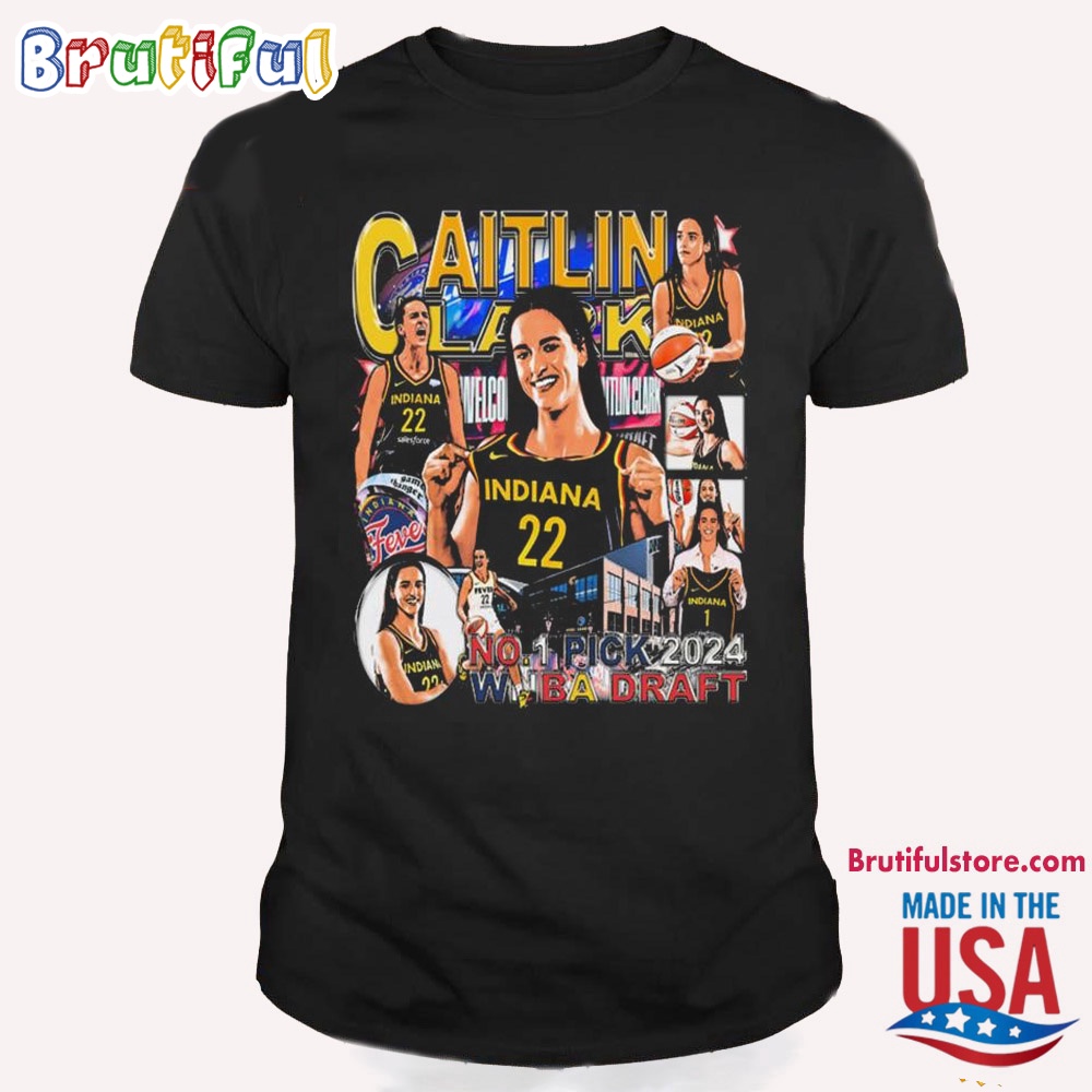 Caitlin Clark Indiana Fever No 1 Pick Wnba Draft 2024 T Shirt