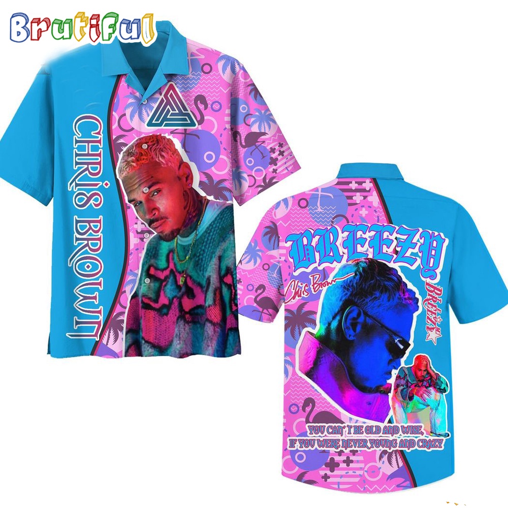 Chris Brown Breezy Hawaiian Shirt Chris Brown 1111 Tour 2024 Summer Hawaiian Shirt