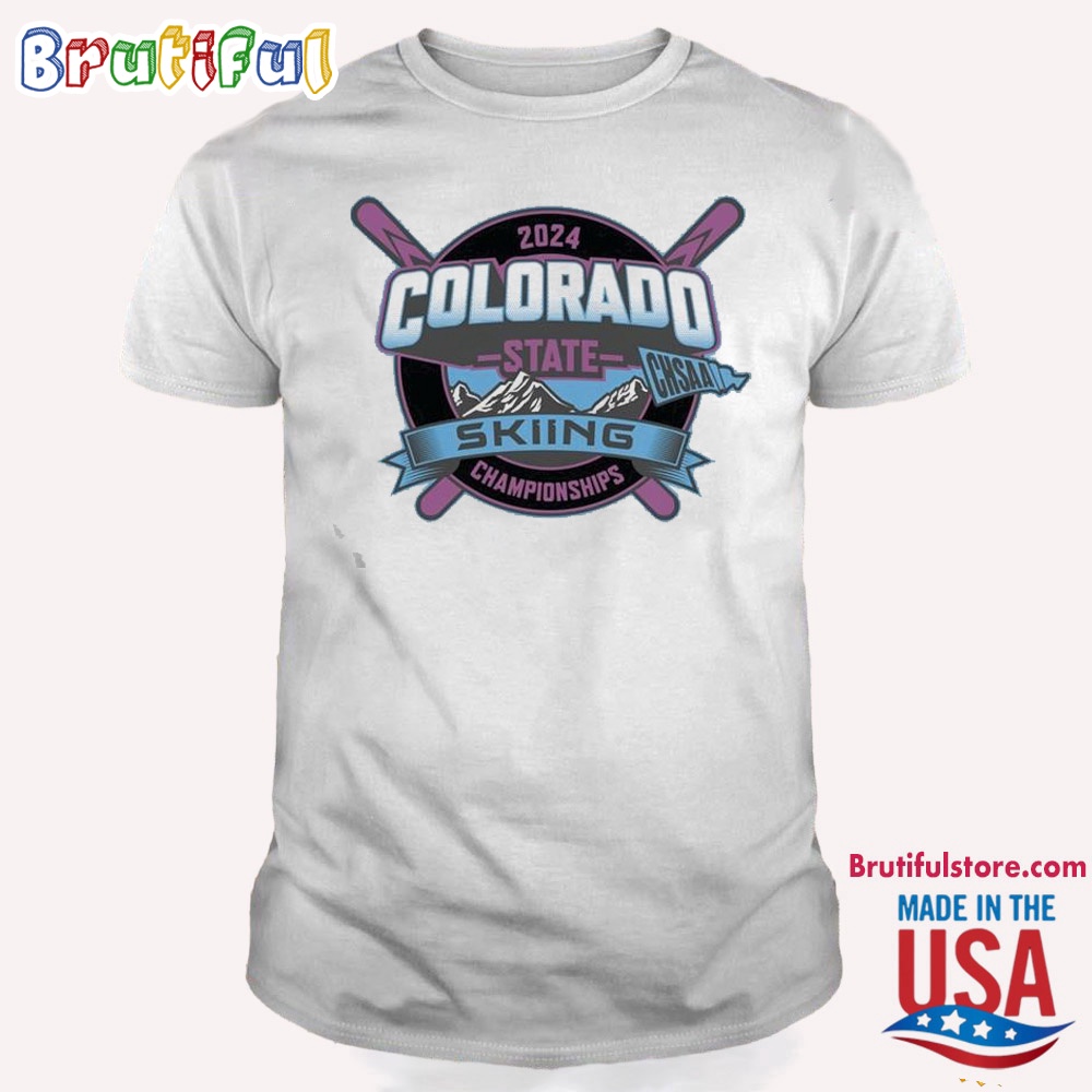 Chsaa State 2024 Colorado Championship Skiing T Shirt